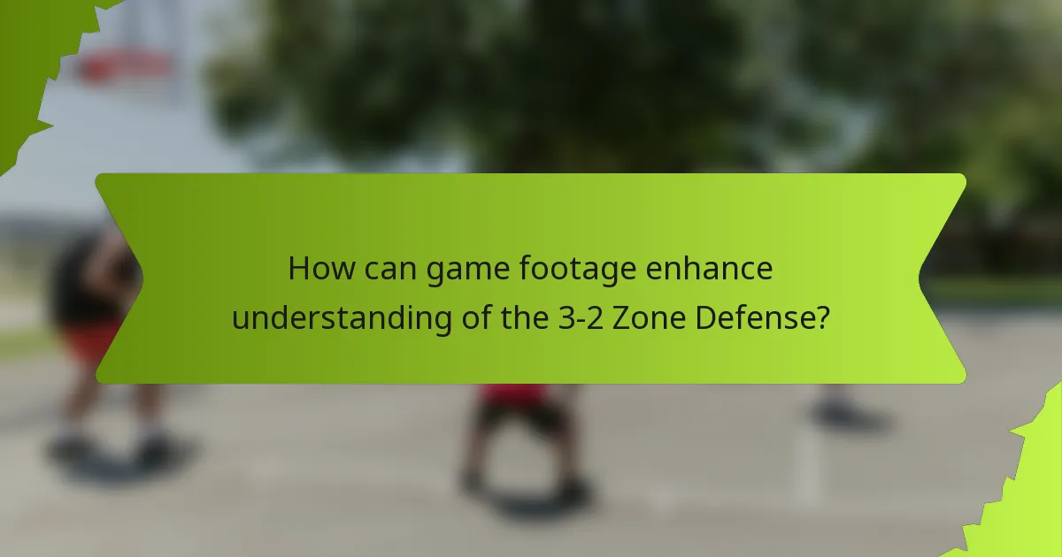 How can game footage enhance understanding of the 3-2 Zone Defense?