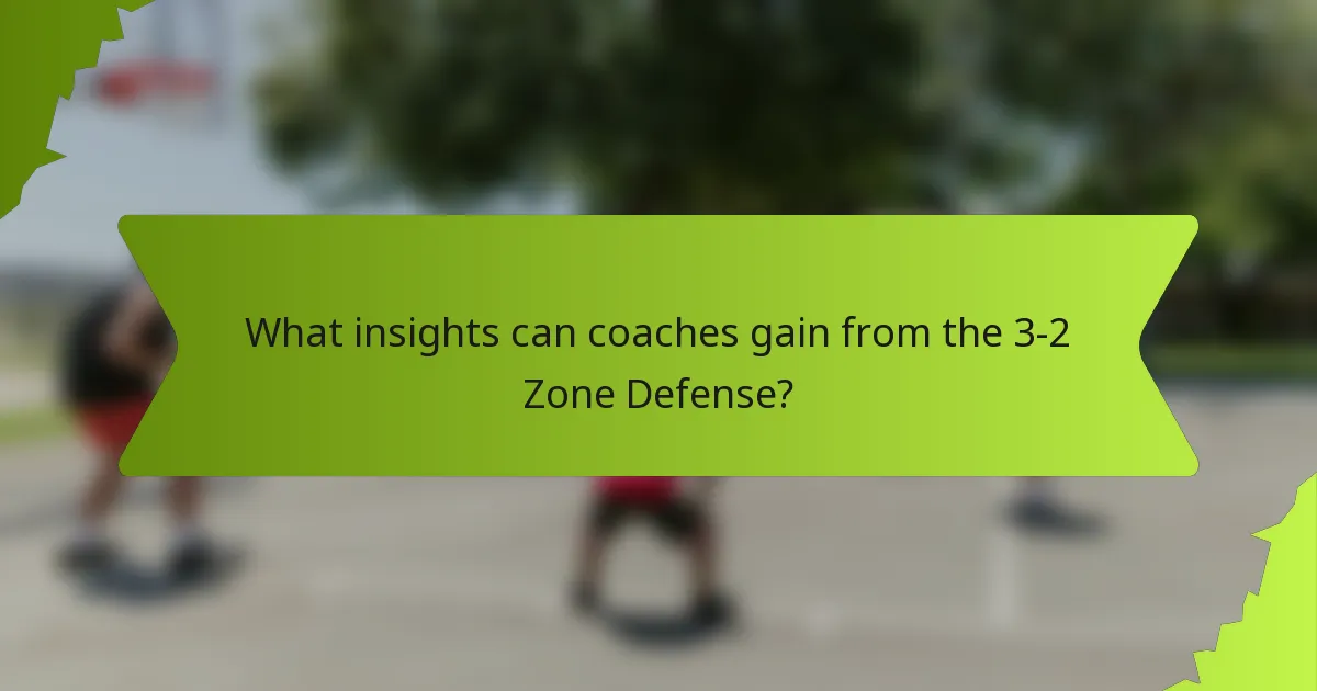 What insights can coaches gain from the 3-2 Zone Defense?